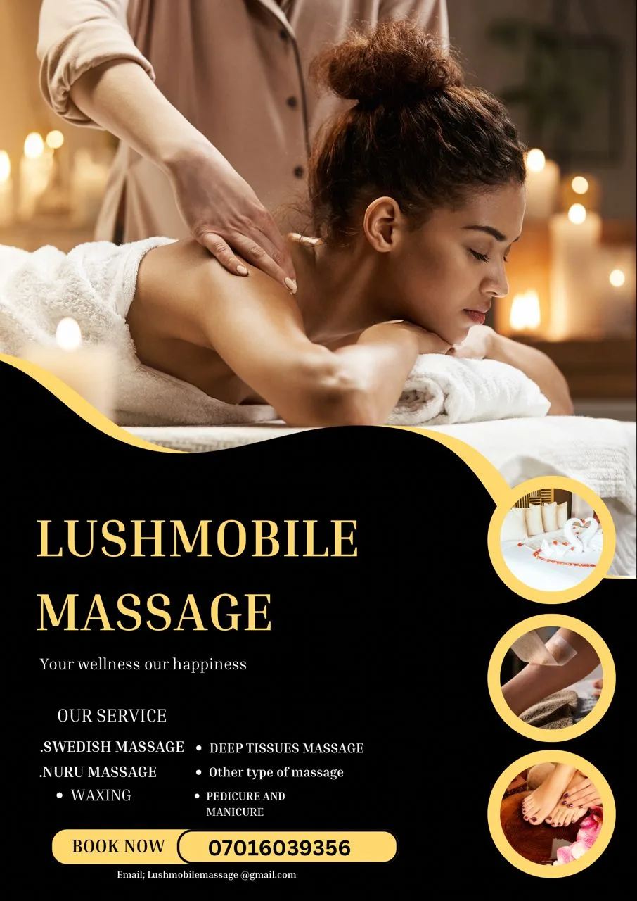 Pamper Yourself Anywhere! Massage, Waxing & More – Lushmobile Massage (Call 07016039356)